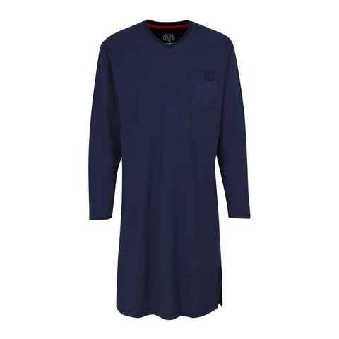 CECEBA Schlafanzug CECEBA Nachthemd für Herren Nachtkleid Sleepshirt Sleepwear langarm