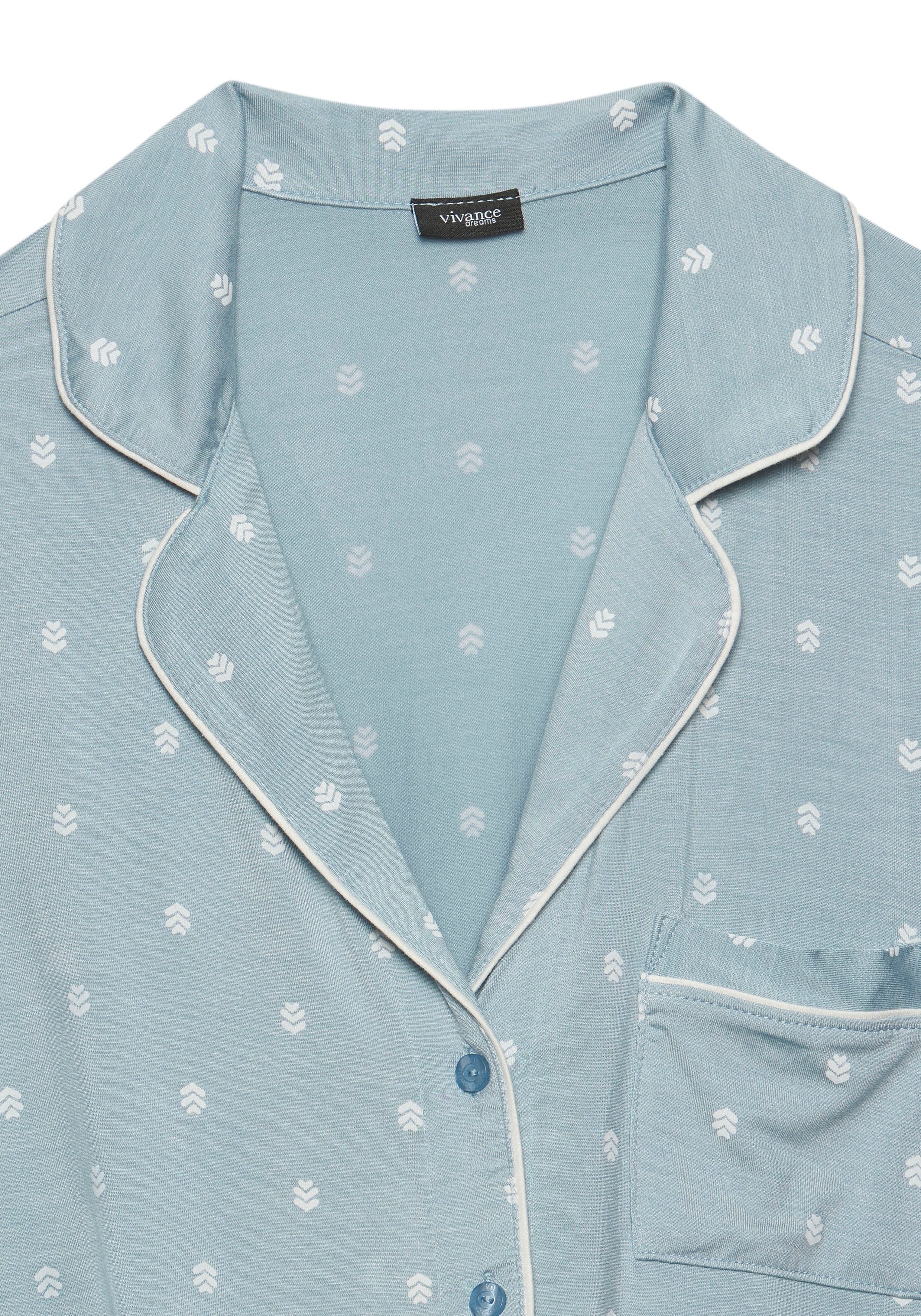 Vivance Dreams Umstandspyjama (2 tlg) Schöner Allover-Print