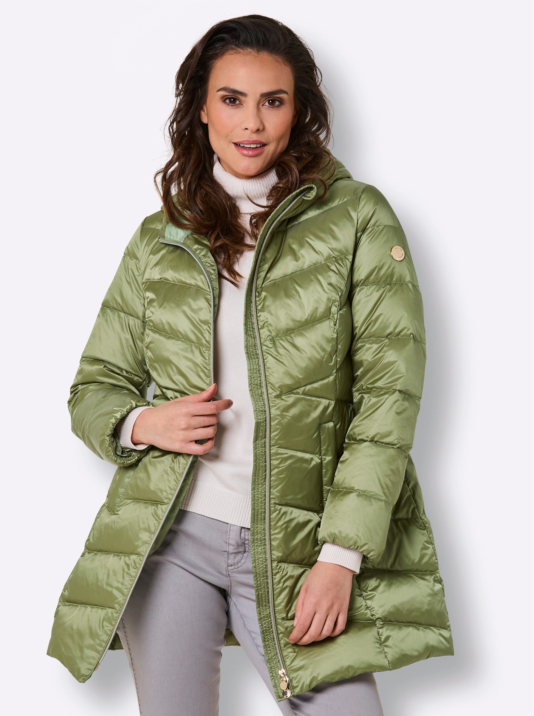 creation L Allwetterjacke Daunen-Steppjacke Langarm