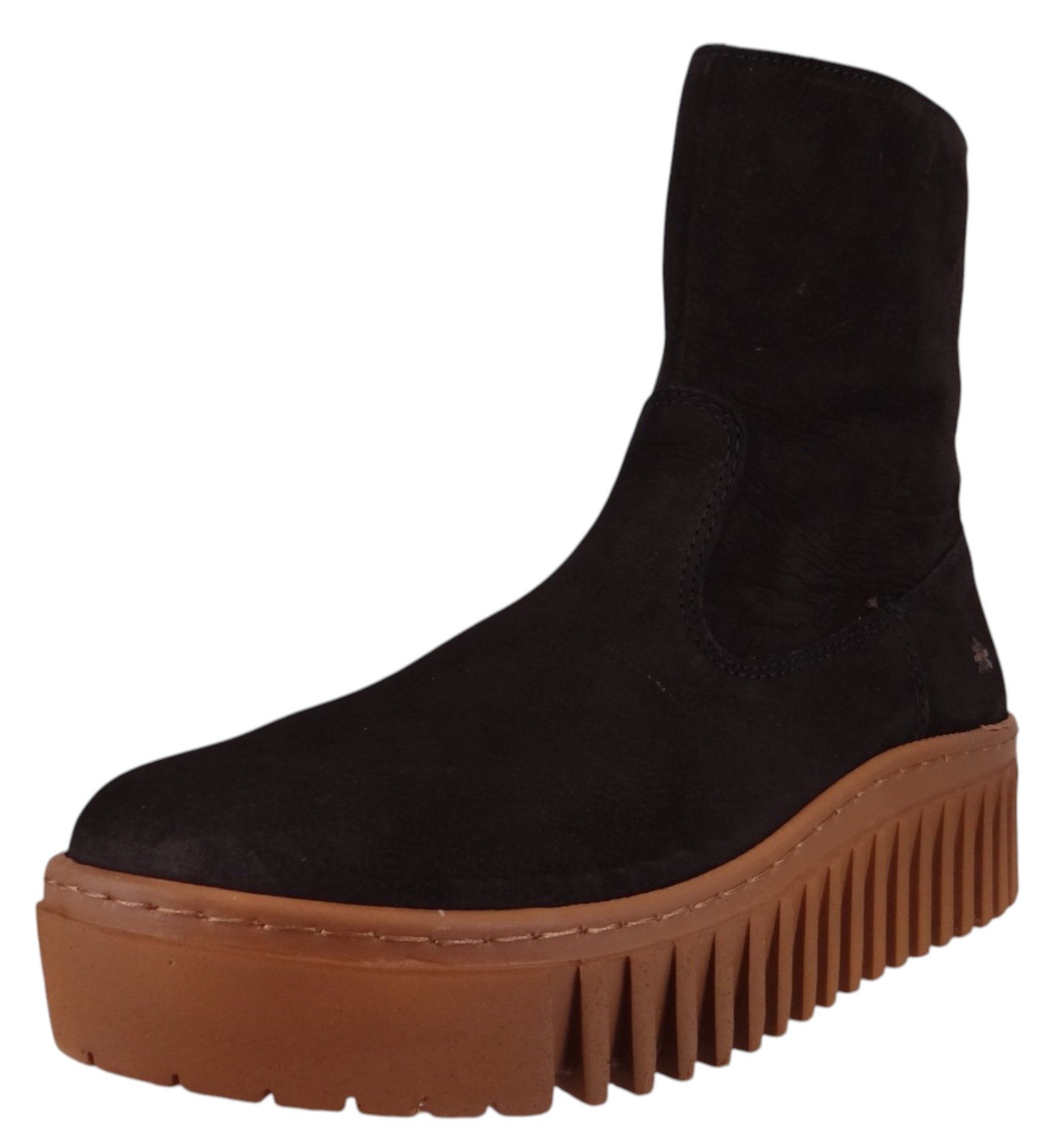Art 1531 Brighton Black-Caramelo Stiefelette