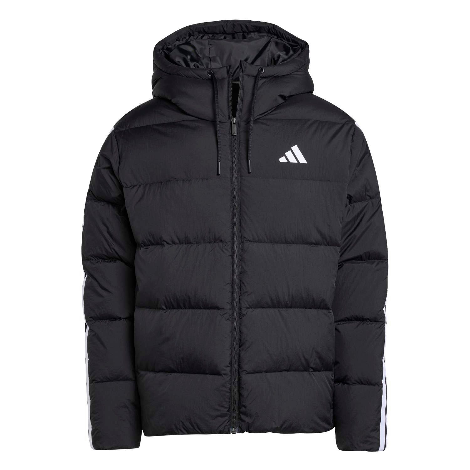 Winterjacke ESSENTIALS CLIMAWARM 3-STREIFEN PUFFER MIT KAPUZE