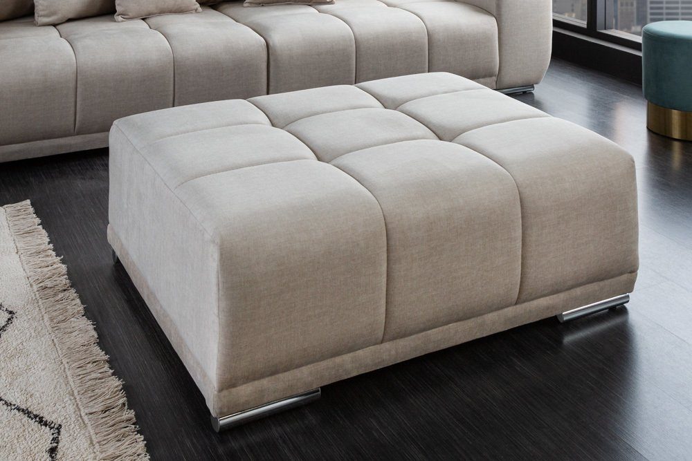 riess-ambiente Fußhocker ELEGANCIA 112cm champagner beige (Einzelartikel, 1 günstig online kaufen