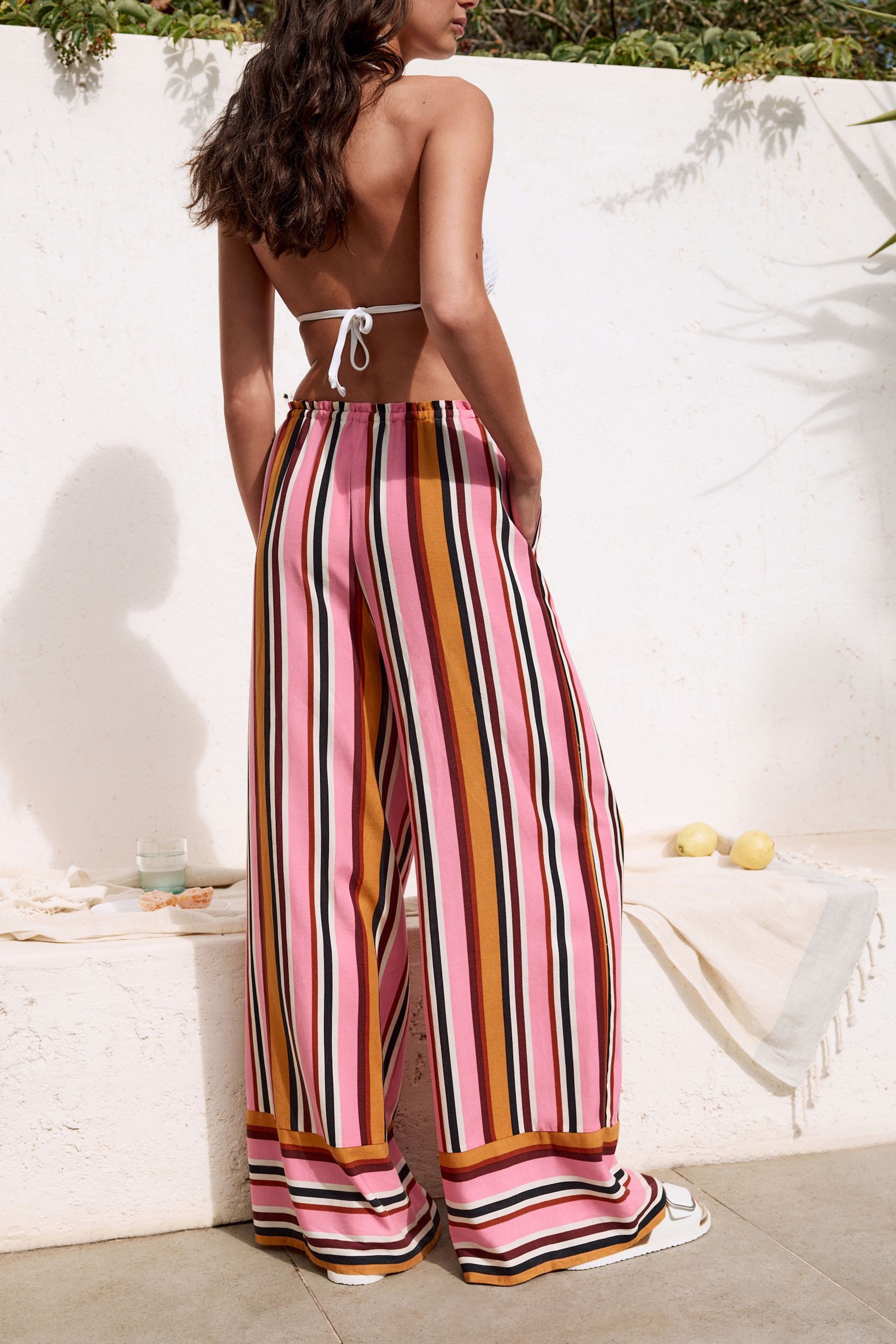 Next Palazzohose Hose mit weitem Bein und Leinenanteil (1-tlg) günstig online kaufen