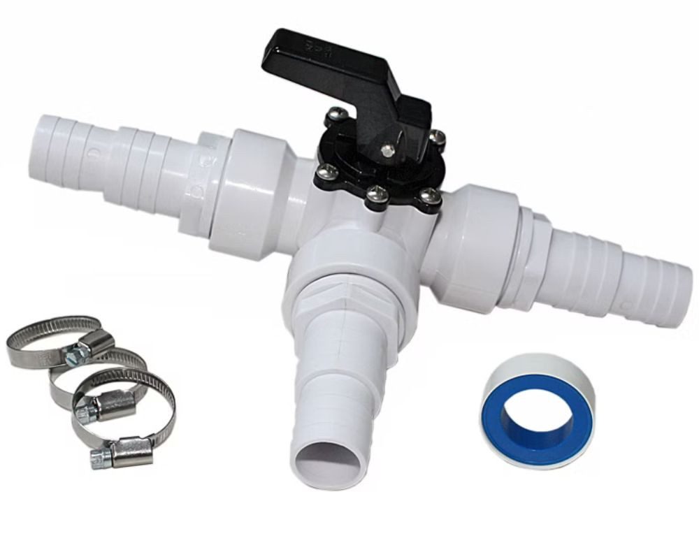 Trendpool Pool-Solarabsorber 3-Wege Solarschieber 1 1/2" IG Bypass Adapter Set