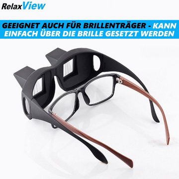 MAVURA Brille RelaxView Prisma Brille 90 Grad Brille Spiegelbrille Winkelbrille, Liegebrille mit Blickwinkel-Funktion ohne Stärke
