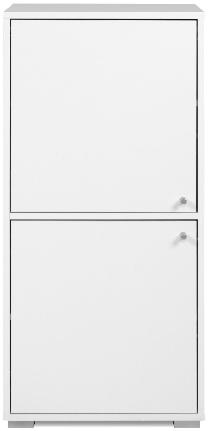 Finori Regal Fyn 20D, Weiß, Modern, inkl. Wandbefestigung, 46 x 96,5 x 33,5 günstig online kaufen