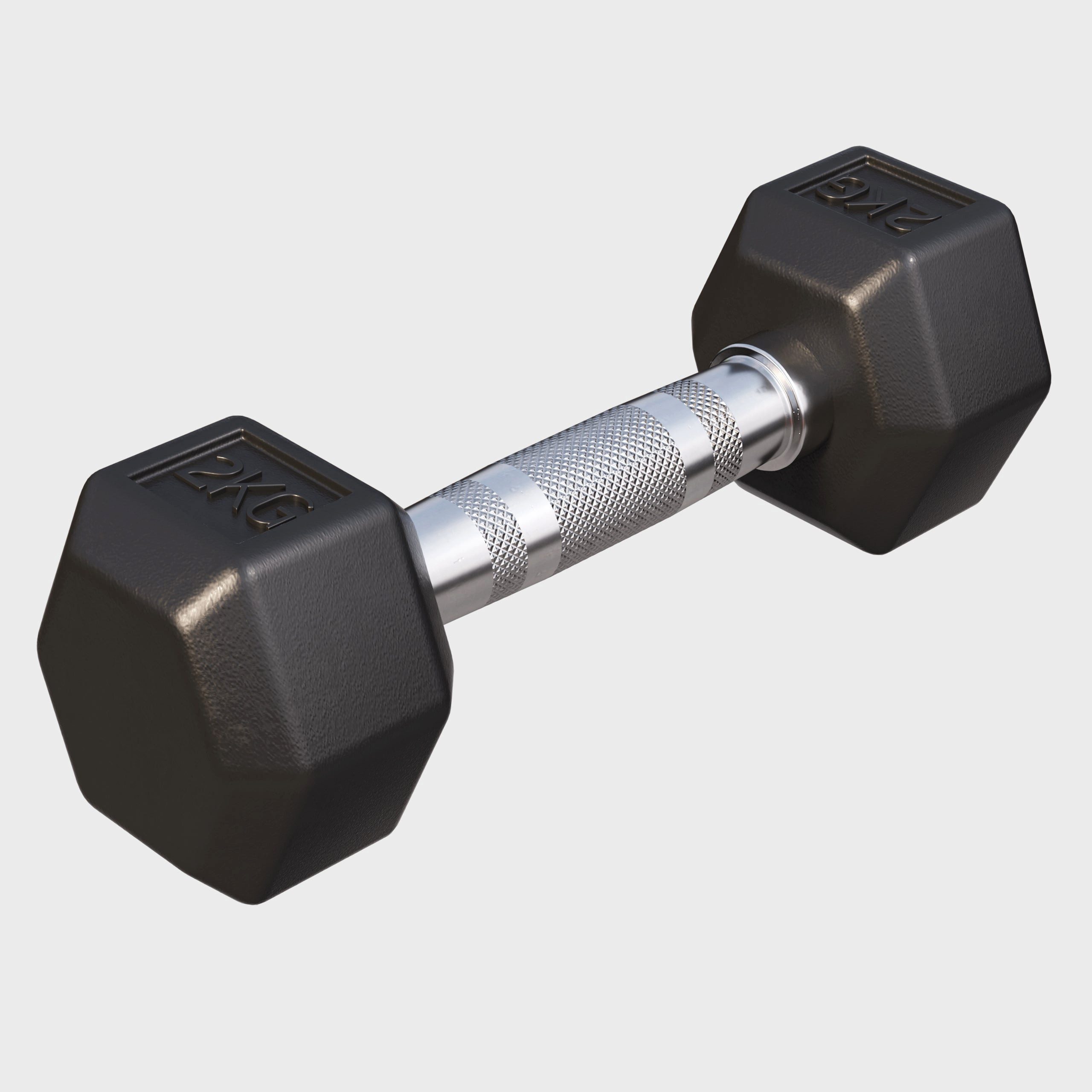 GORILLA SPORTS Kurzhantel Hexagon Kurzhantel Gummi 2-50 kg