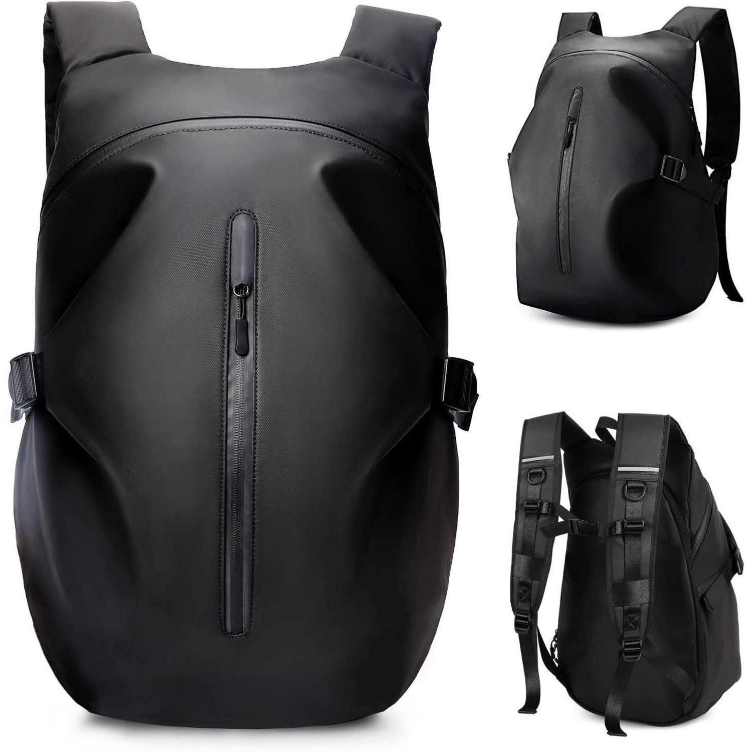 LuxusKollektion Rucksack Motorradrucksack für Herren wasserdichter Helmrucksack Laptoptasche