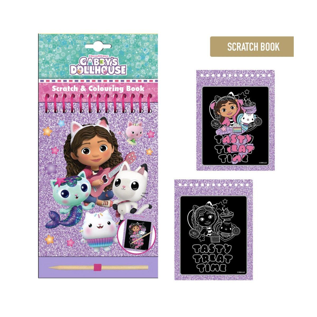 Gabby's Dollhouse Kreativset Gabby’s Dollhouse Kratz- & Malset – Tasty Edition