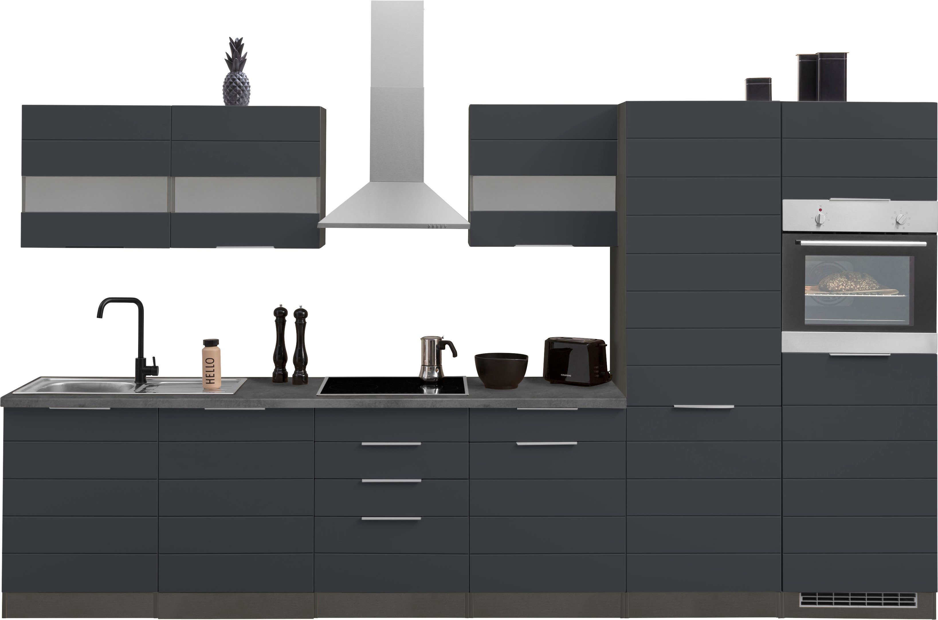 KOCHSTATION Küchenzeile KS-Luhe, 360 cm breit, wahlweise mit oder ohne E-Ge günstig online kaufen