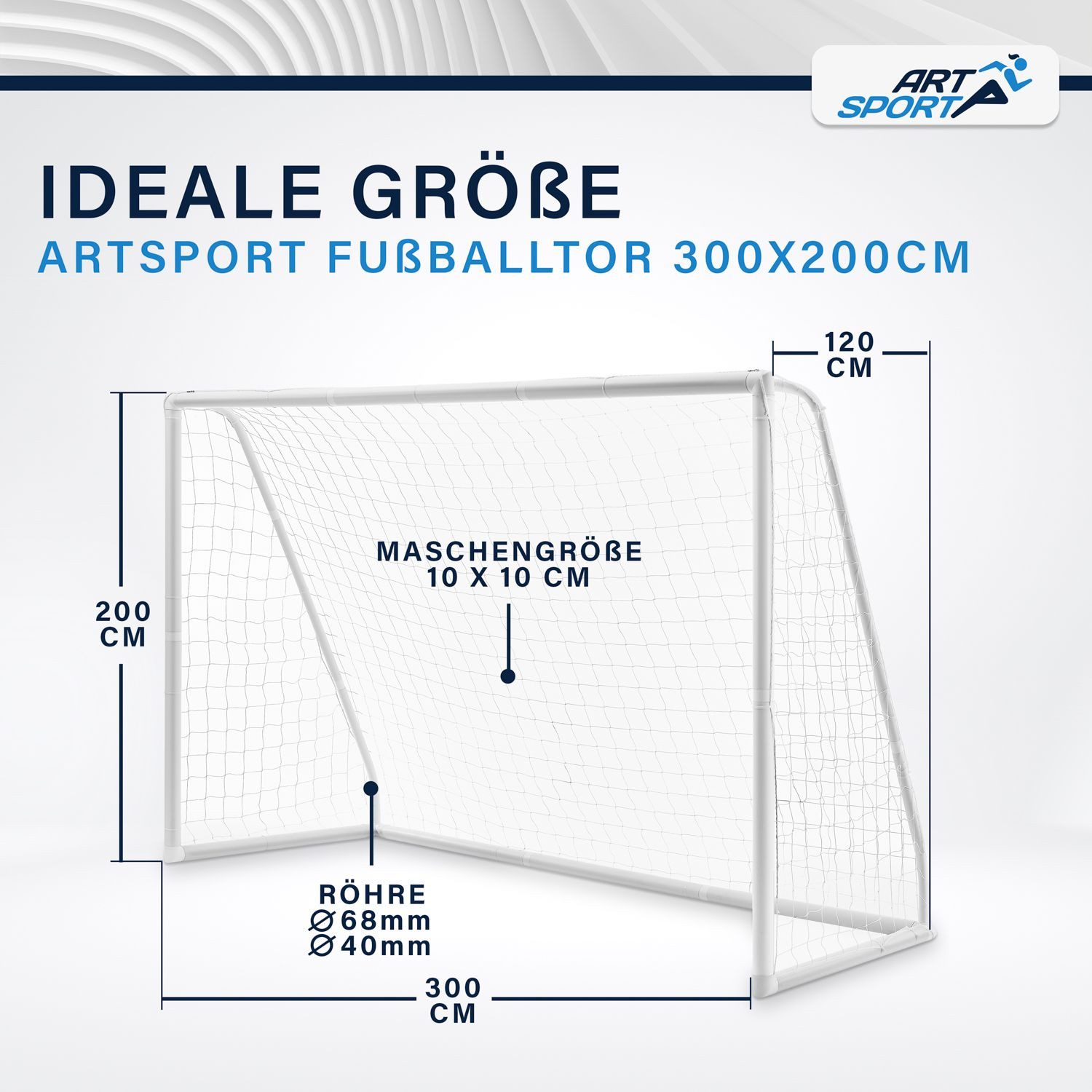 ArtSport Fußballtor Fußballtor, Mit Klicksystem inklusive Netz & Tragetasche