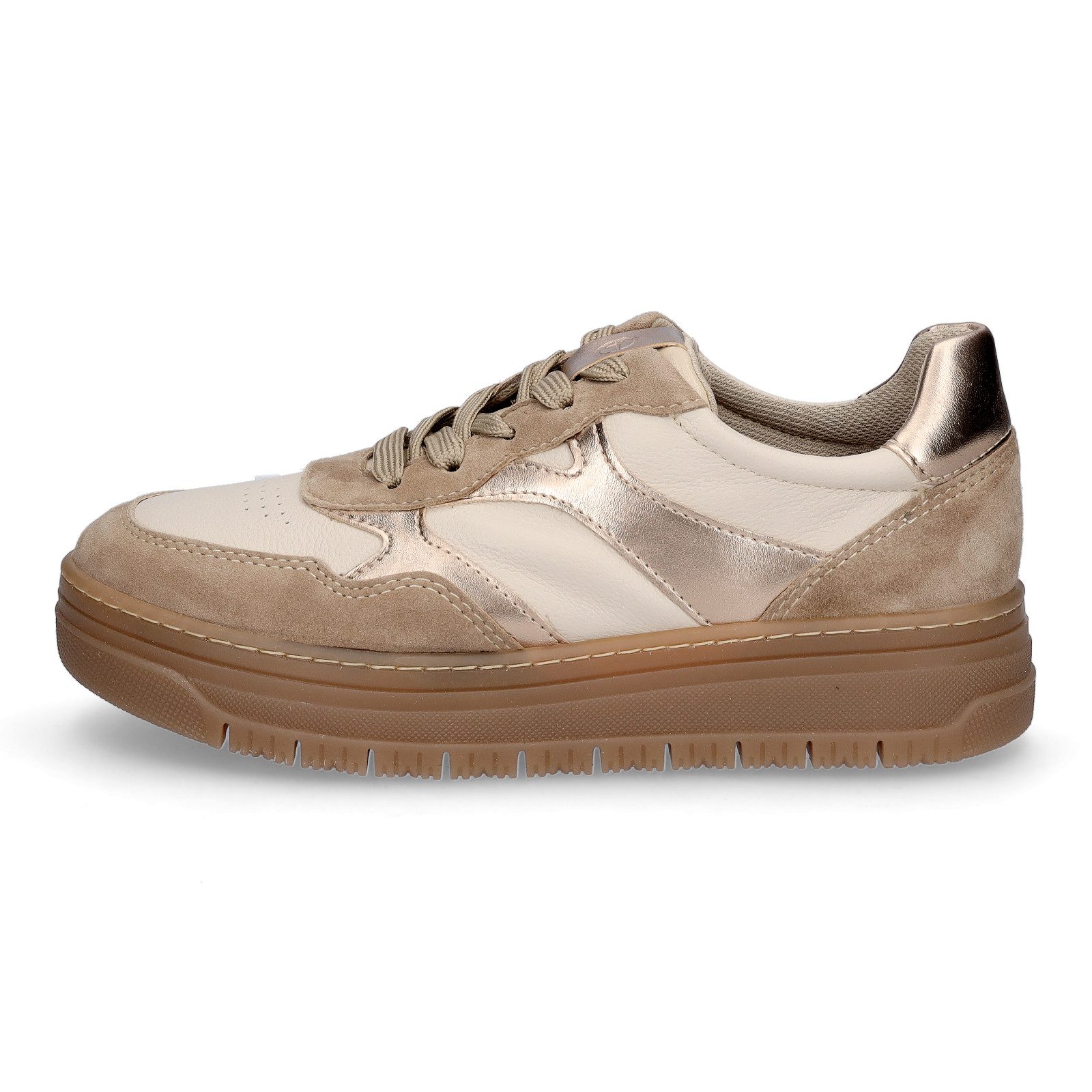 Tamaris Tamaris Damen Sneaker beige metallic Sneaker günstig online kaufen