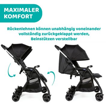 Chicco Zwillingsbuggy OHlalà Twin, Black Night, Zwillingskinderwagen