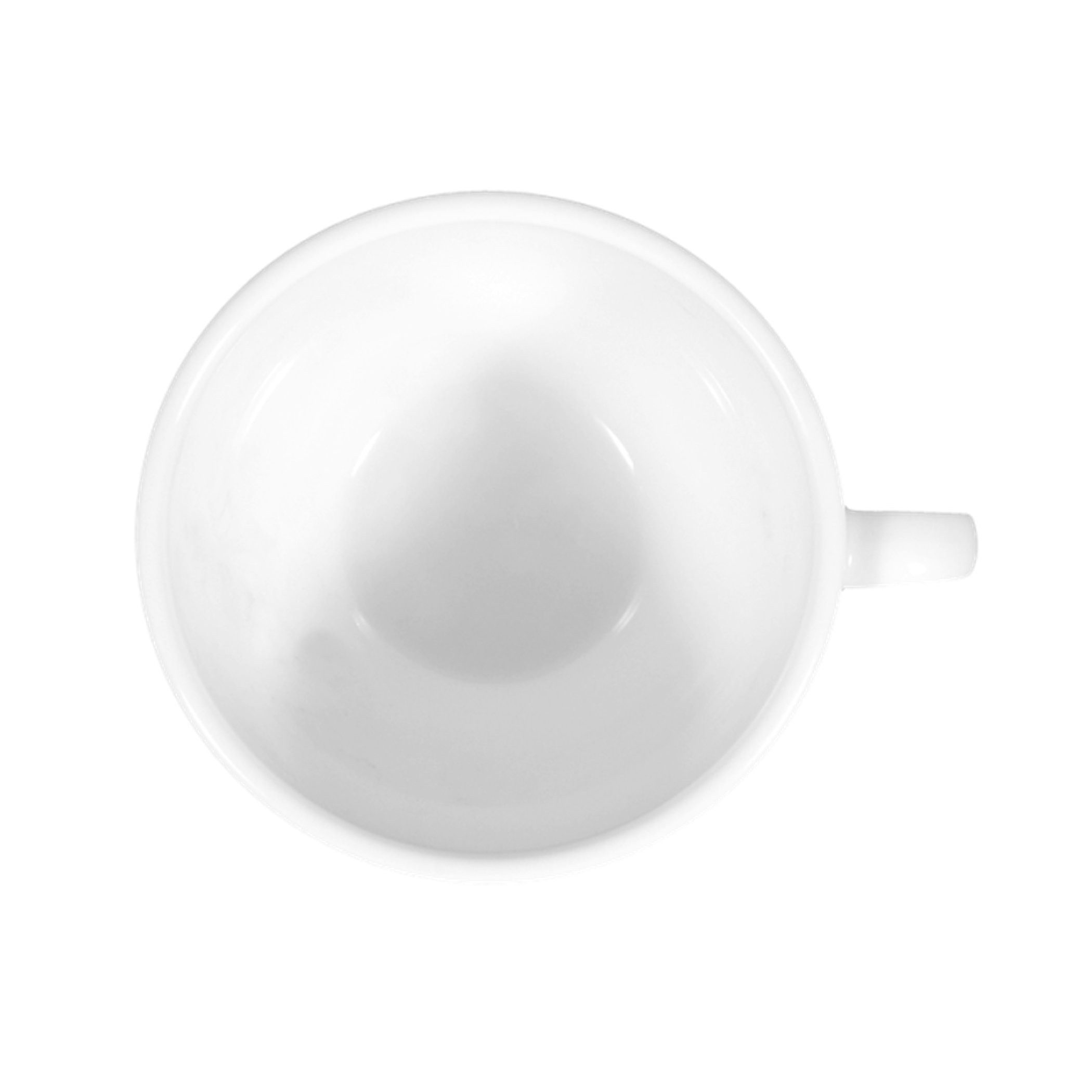 Seltmann Weiden Tasse Meran weiß Obertasse 1164 uni weiß 6 OFS, Porzellan, Salamandergeeignet