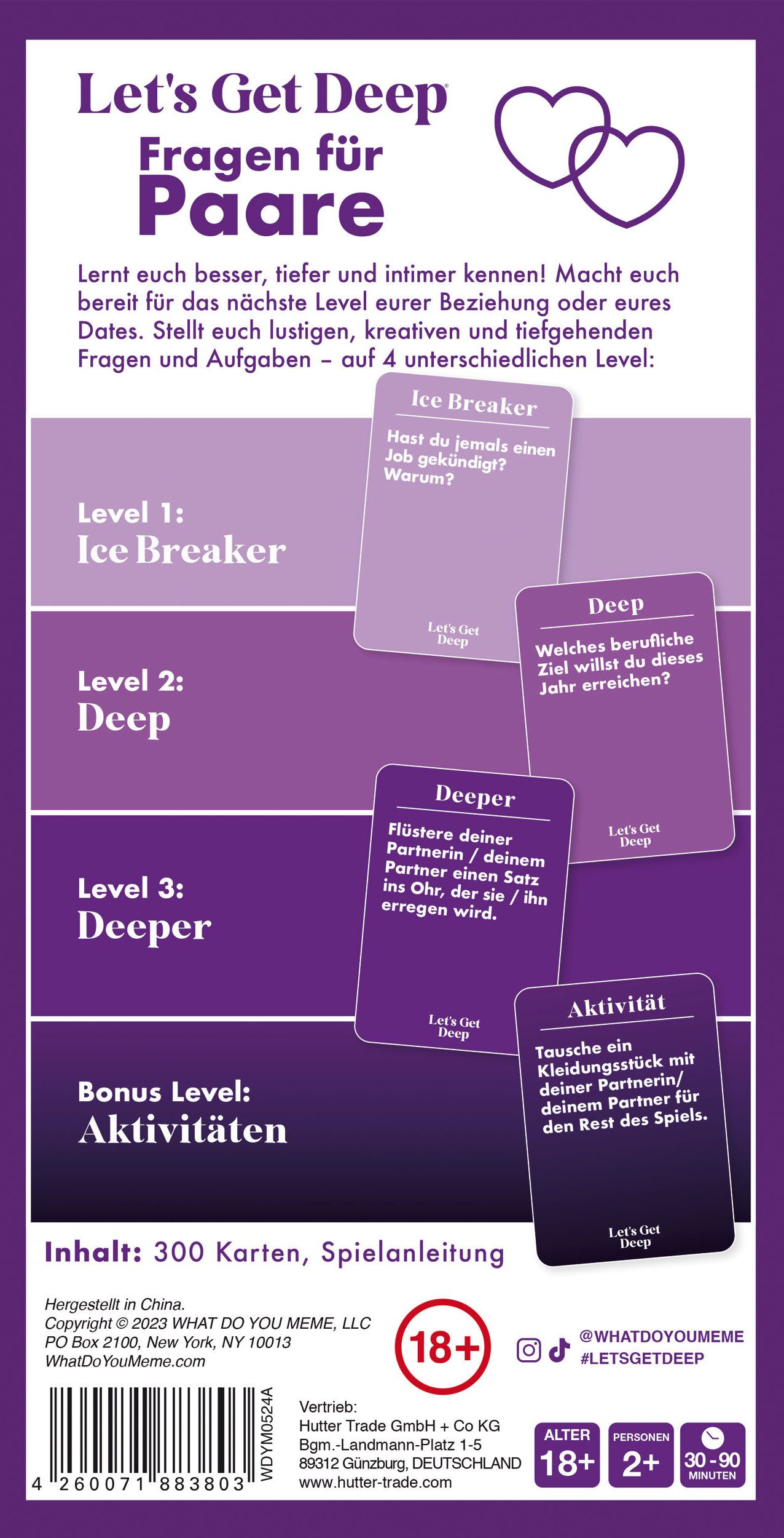 HUCH! Spiel Let's get Deep (DE), Partyspiel