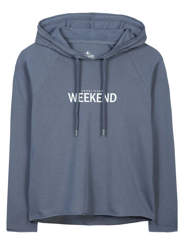 Herrlicher Kapuzensweatshirt Anniston Sweat mit Statemenprint vorn günstig online kaufen