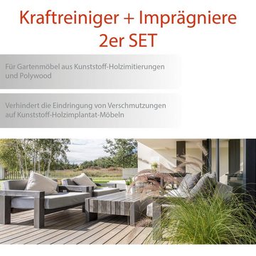 Polywood 2er-Set Polywood WPC Reiniger und Imprägnierung für Gartenmöbel Kunststoffreiniger (1-St)