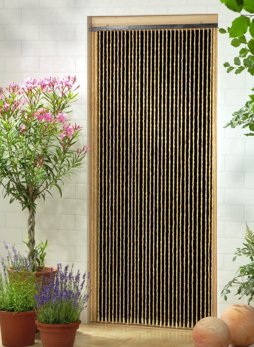 Decona Dekovorhang x Conacord CONACORD beige, Bambus Sumatra Strangdichte cm, 200 Insektenschutz-Vorhang - hohe 90