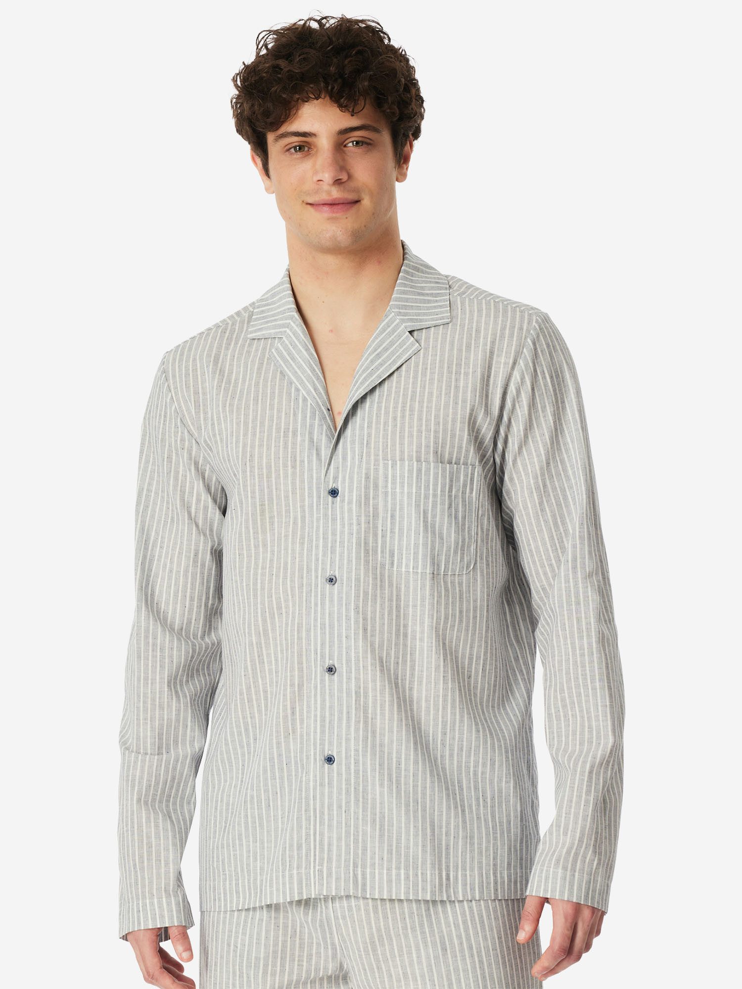 Schiesser Pyjamaoberteil Mix Relax Schlafshirt, Pyjama Shirt, Nachtshirt