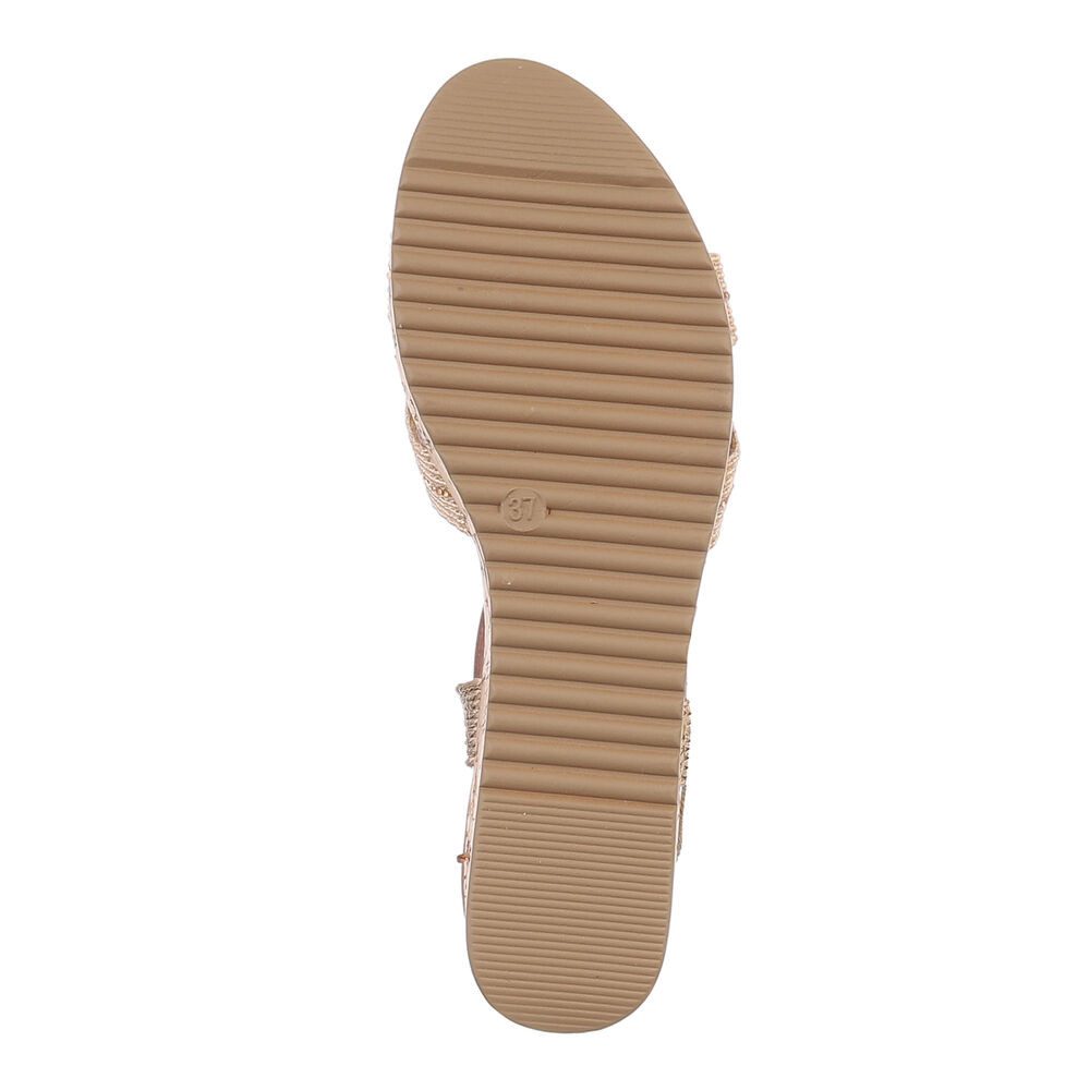 Ital-Design Damen Freizeit Plateausandaletten (86706668) Keilabsatz/Wedge Keilsandaletten in Silber – Bild 3 von 4