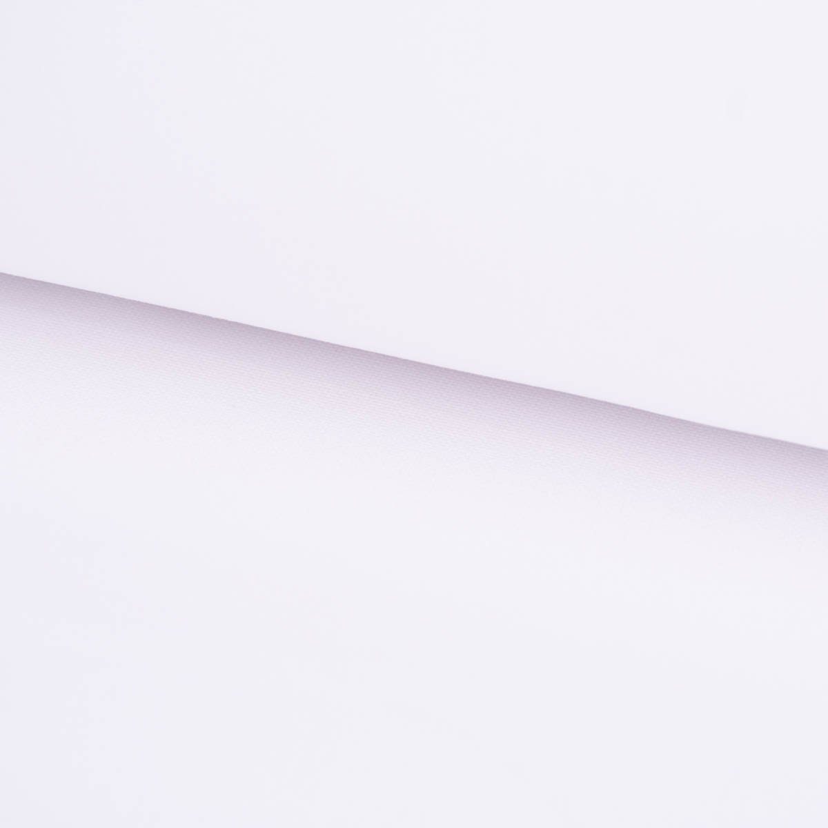 SCHÖNER LEBEN. Stoff Baumwollstoff Meterware Dekostoff Canvas einfarbig weiß 140cm, allergikergeeignet