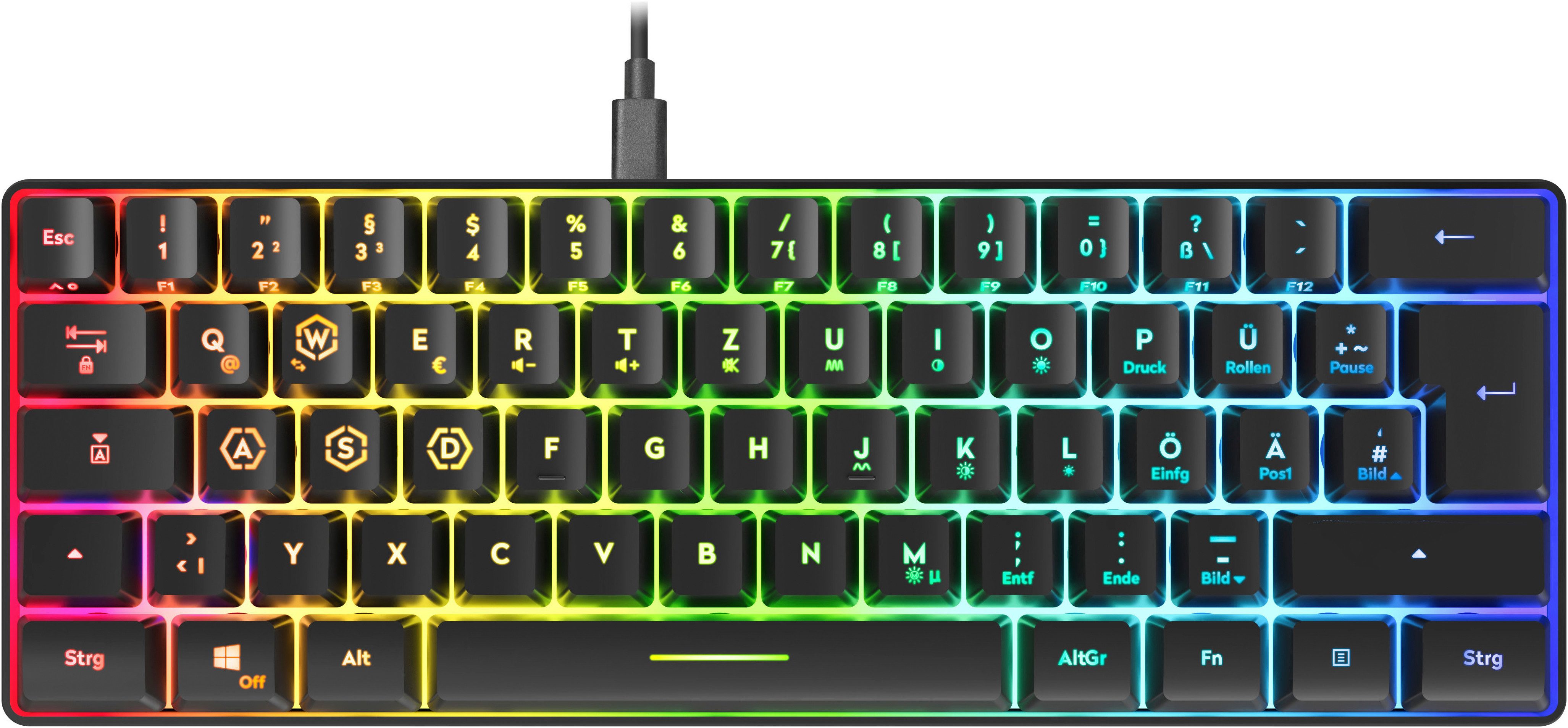 Speedlink Letos RGB 60% Gaming-Tastatur