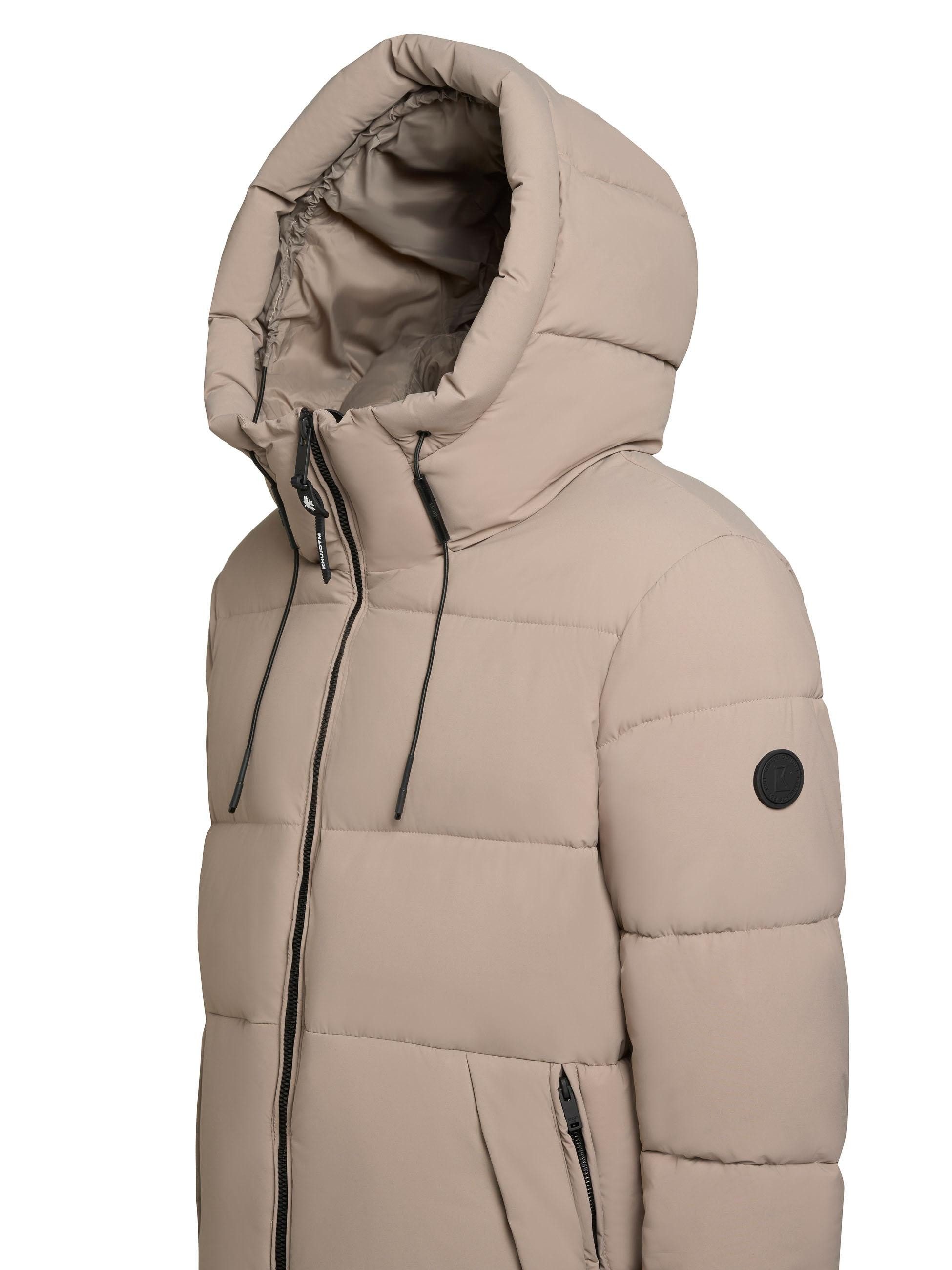 khujo Steppmantel Rigo Matt-YM Warmer Herren Puffermantel mit Rucksack-Trägern – Bild 2 von 4