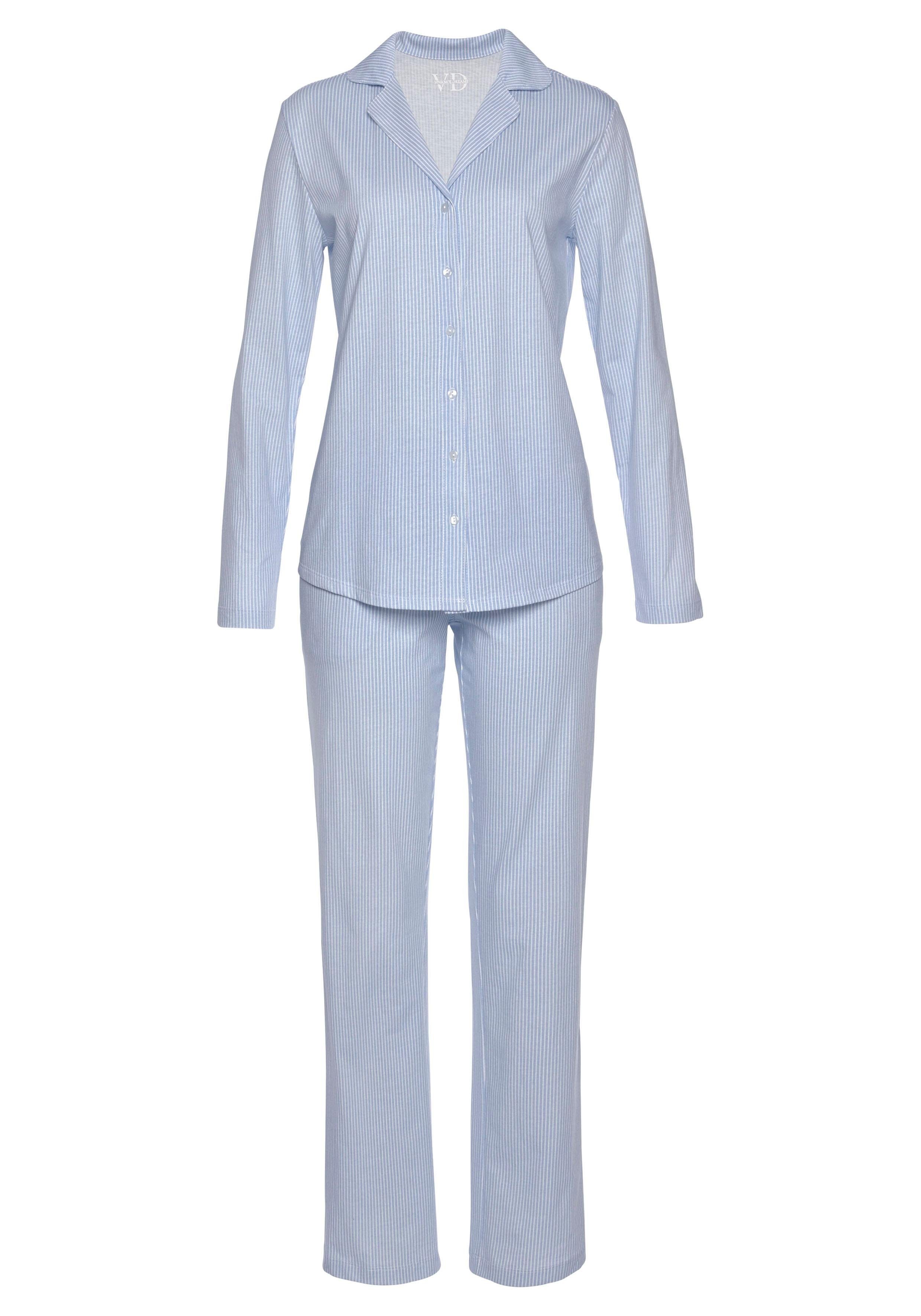 Vivance Dreams by Lascana Pyjama (Set, 2 tlg) mit feinem Karo-Muster – Bild 2 von 5