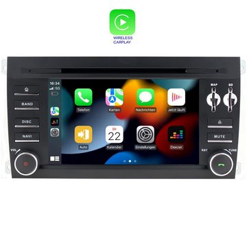 TAFFIO Für Porsche Cayenne 9PA BOSE 7" Touch Android Autoradio GPS CarPlay Einbau-Navigationsgerät