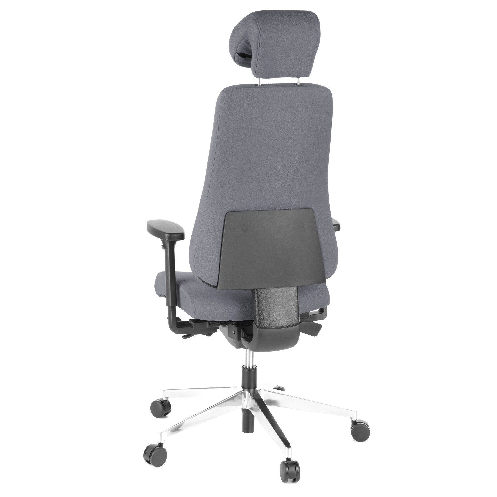 Schreibtischstuhl ergonomisch (1 hjh St), OFFICE Profi PRO-TEC Anthrazit Stoff Drehstuhl Bürostuhl 400