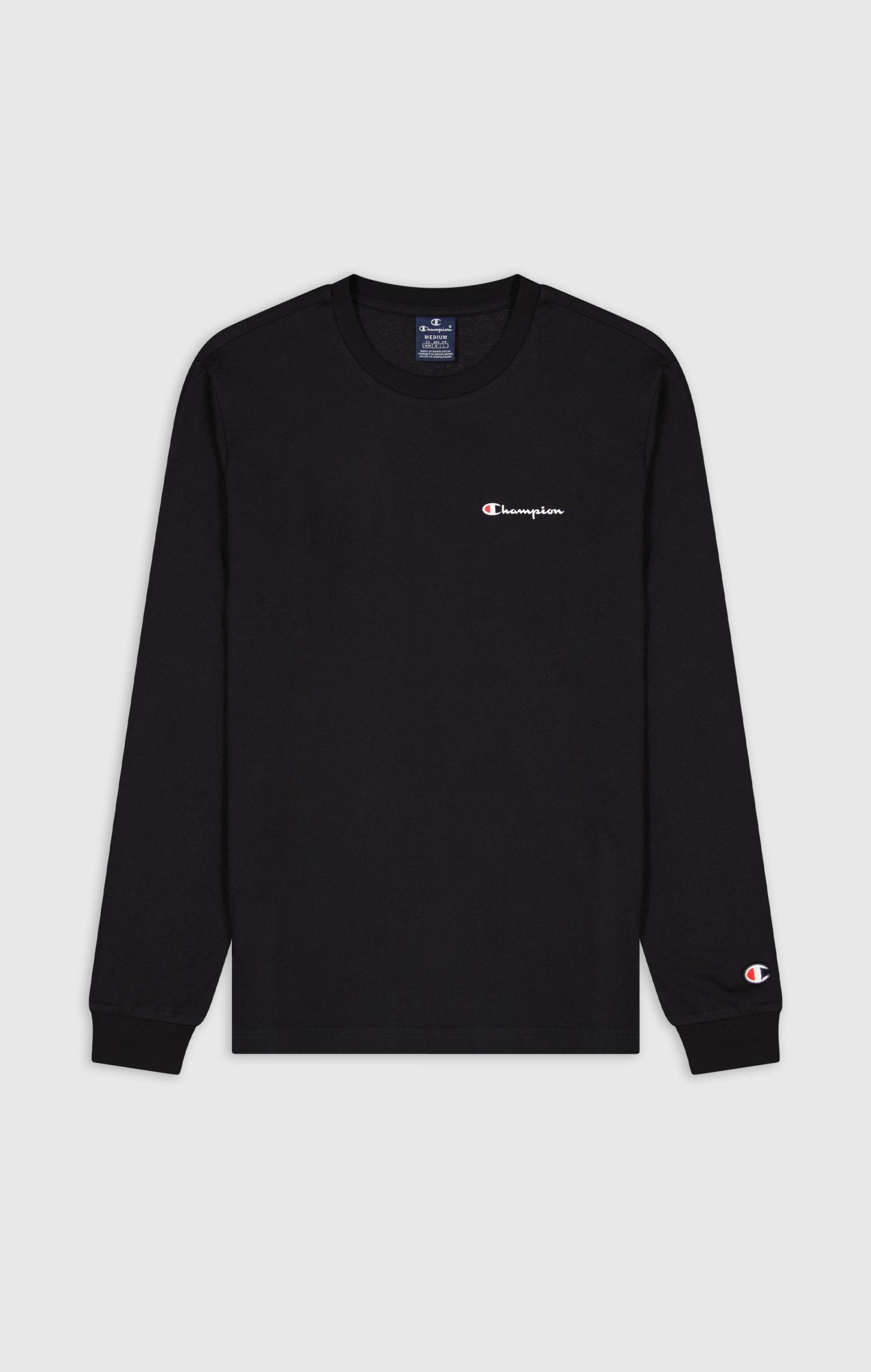 Champion Langarmshirt Herren Crewneck Long Sleeve T-Shirt NBK/ROW