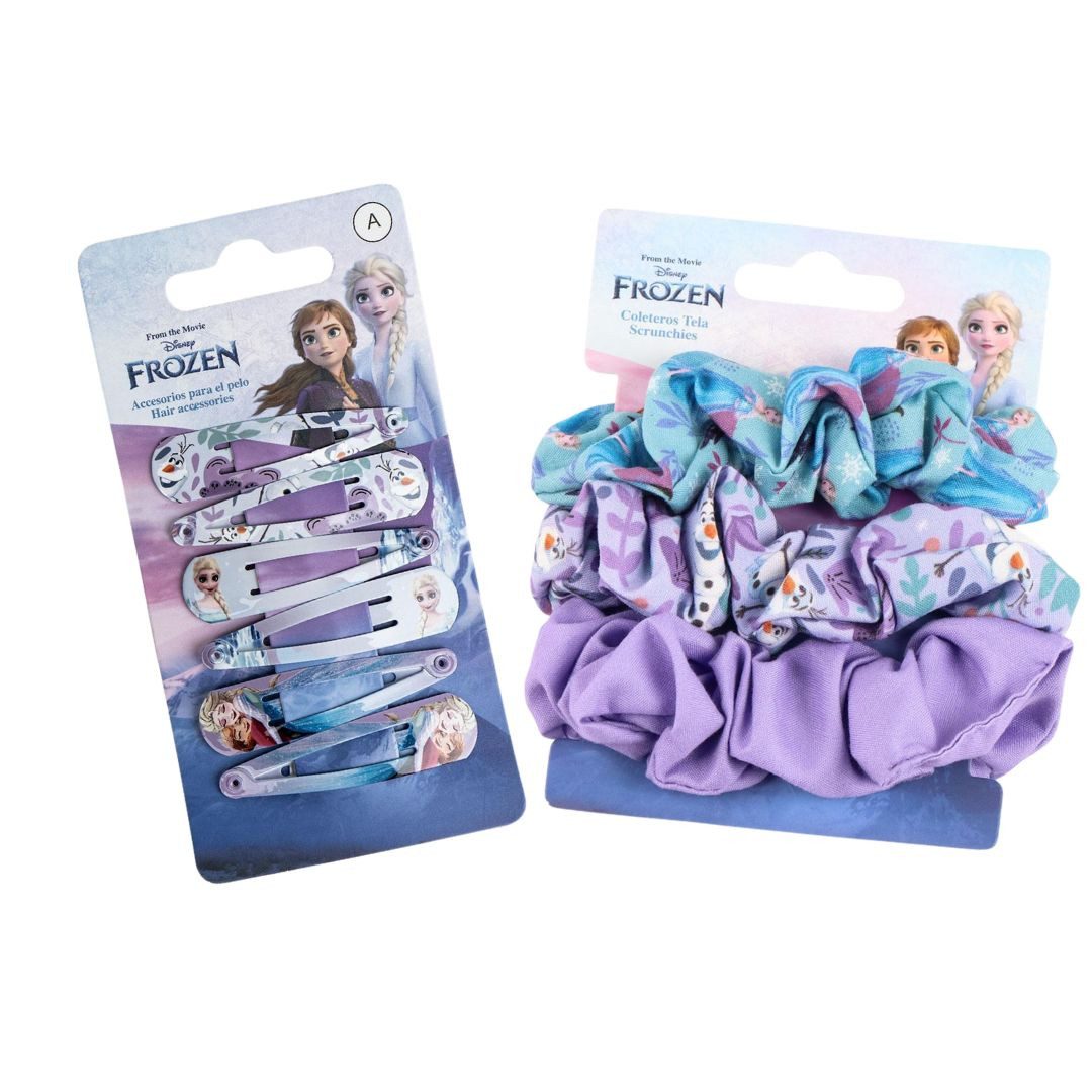 Frozen Diadem Anna und Elsa Haargummi Haarspange Scrunchie Set (Eiskönigin)