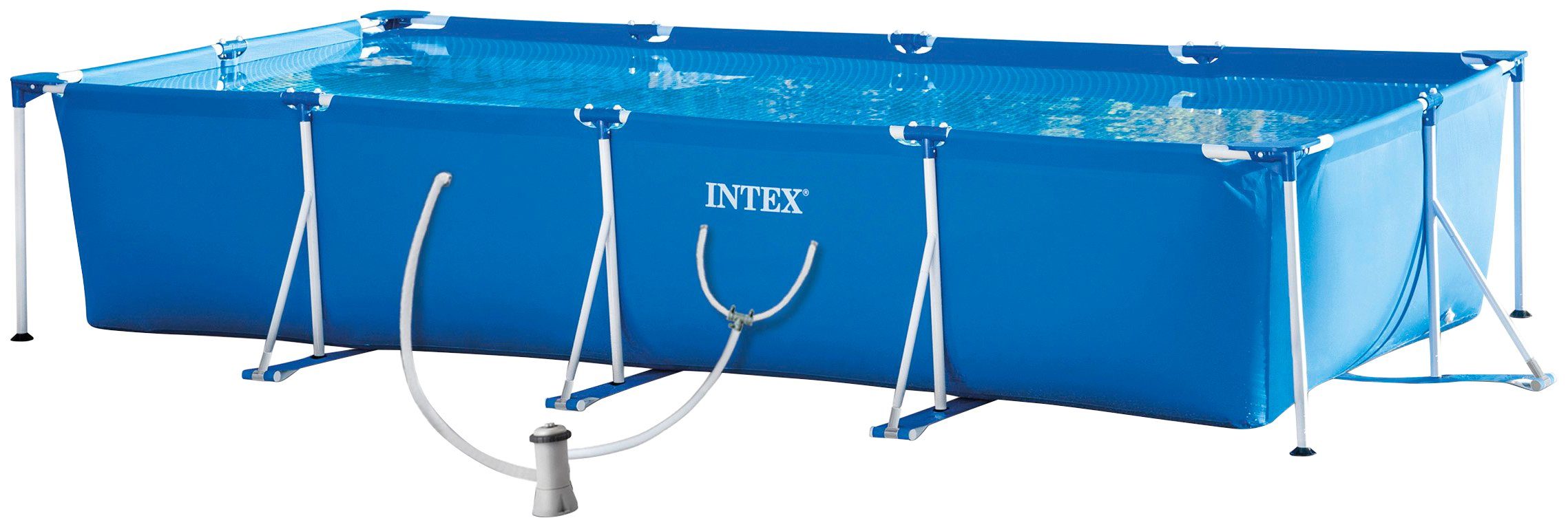 Intex Framepool Rectangular Frame Pool (Set), BxLxH: 220x450x84 cm, mit Kartuschenfilteranlage