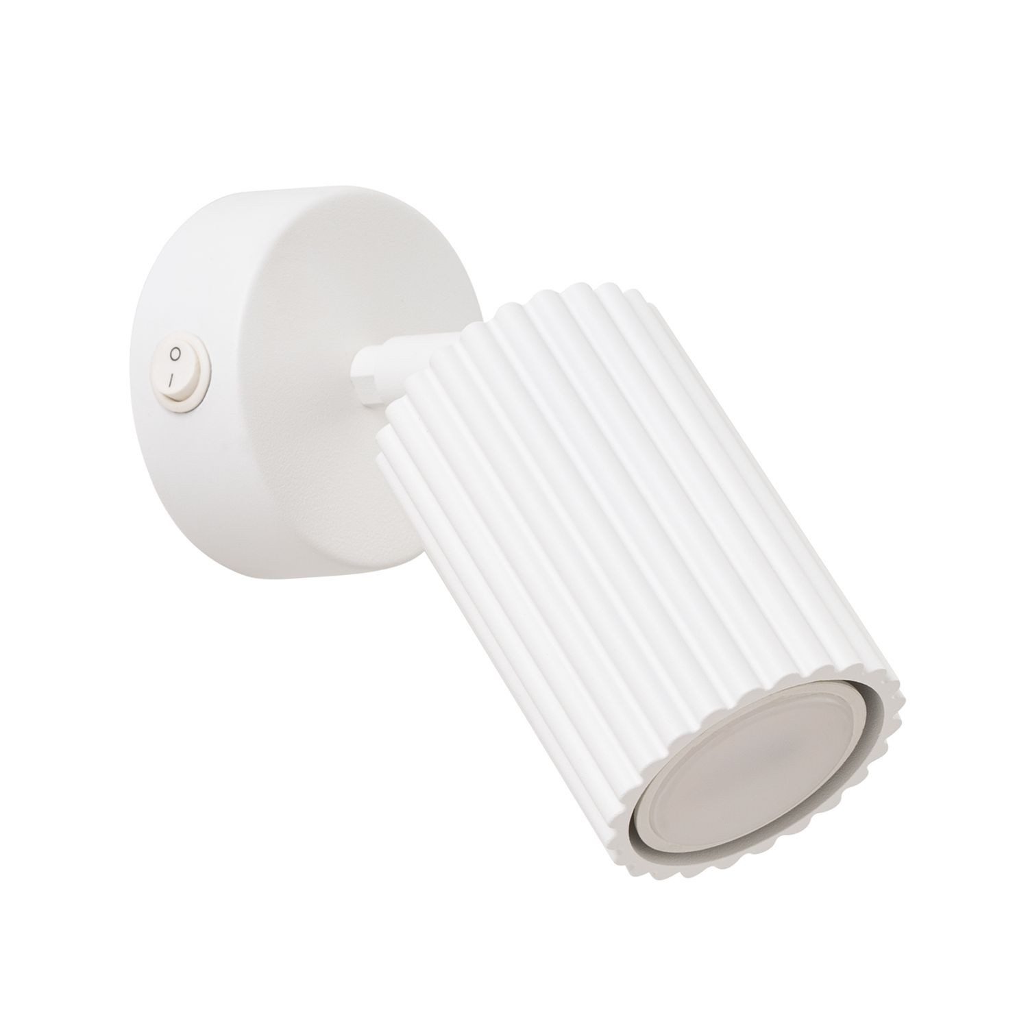 Licht-Erlebnisse Wandstrahler BERTA, ohne Leuchtmittel, Aluminium GU10 verstellbar Weiß Modern Wandlampe