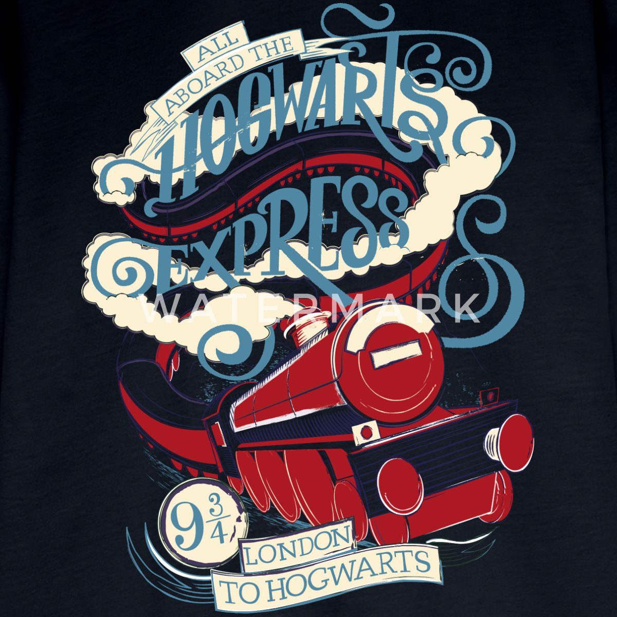 Spreadshirt T-Shirt Harry Potter Hogwarts Express Teenager Premium Langarmshirt (1-tlg)