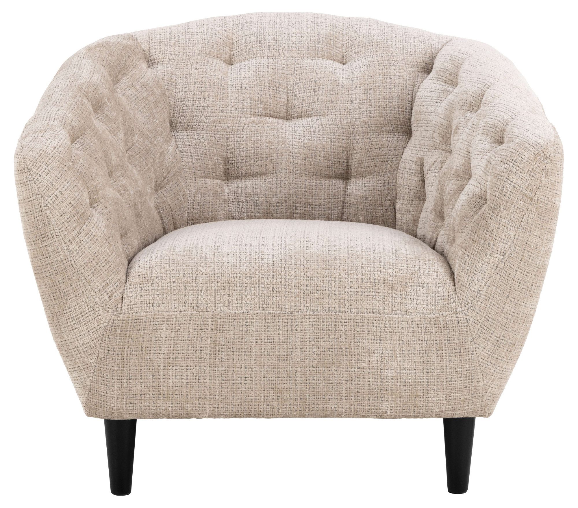 ACTONA GROUP Loungesessel Ria, 1-Sitzer, Chenille beige, mit Rautenheftung und Taschenfedern
