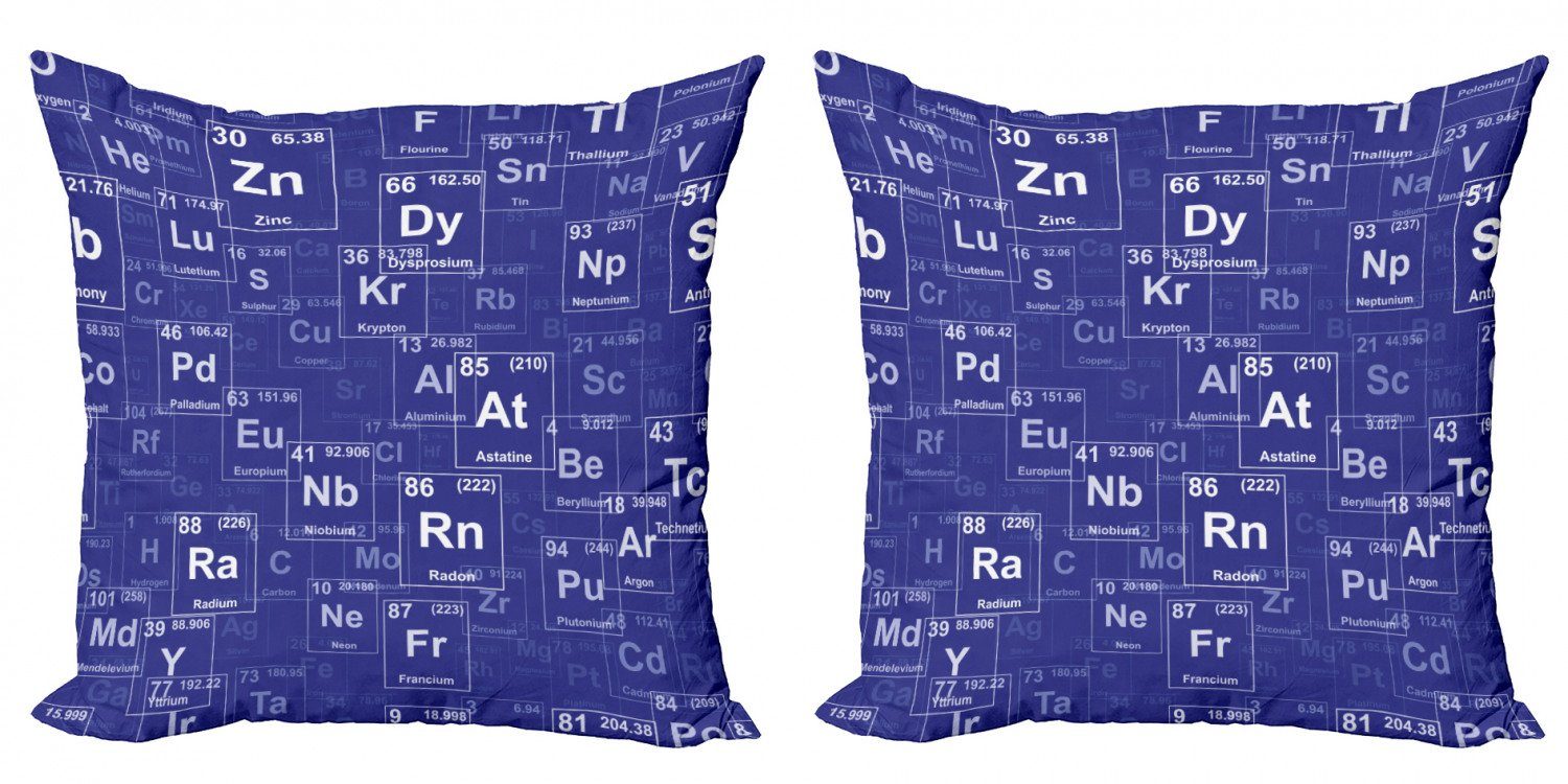 Chemie Doppelseitiger Accent Theme Periodensystem Digitaldruck, Abakuhaus Stück), Modern (2 Kissenbezüge