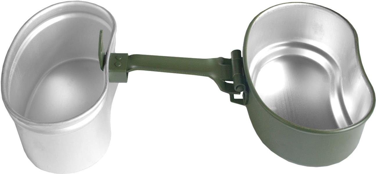 normani Geschirr-Set Bundeswehr Essgeschirrset Camping Geschirr (7-tlg), Edelstahl, Camping Geschirr Essgeschirr Outdoor Besteck Kochgeschirr – Bild 4 von 5