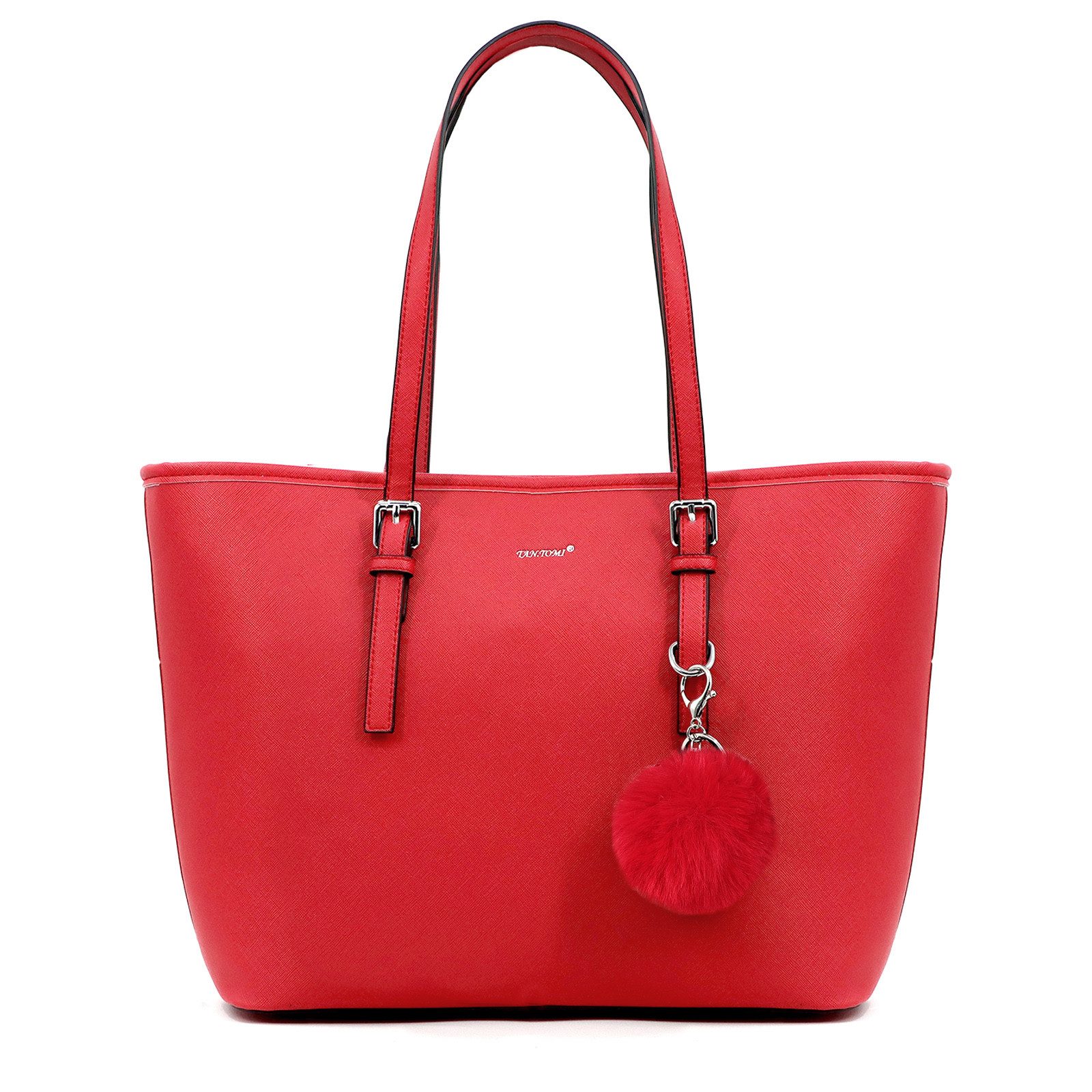 TAN.TOMI Сумки для покупок Damen Сумки для покупок Klassisch Elegante Handtasche Henkeltasche Schwarz, Groß Damen Schultertaschen, ​Geschenke für Frauen in schlichter Optik