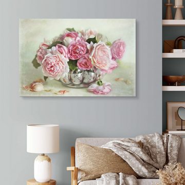 Posterlounge Alu-Dibond-Druck Lizzy Pe, Rosenbouquet, Wohnzimmer Shabby Chic Fotografie