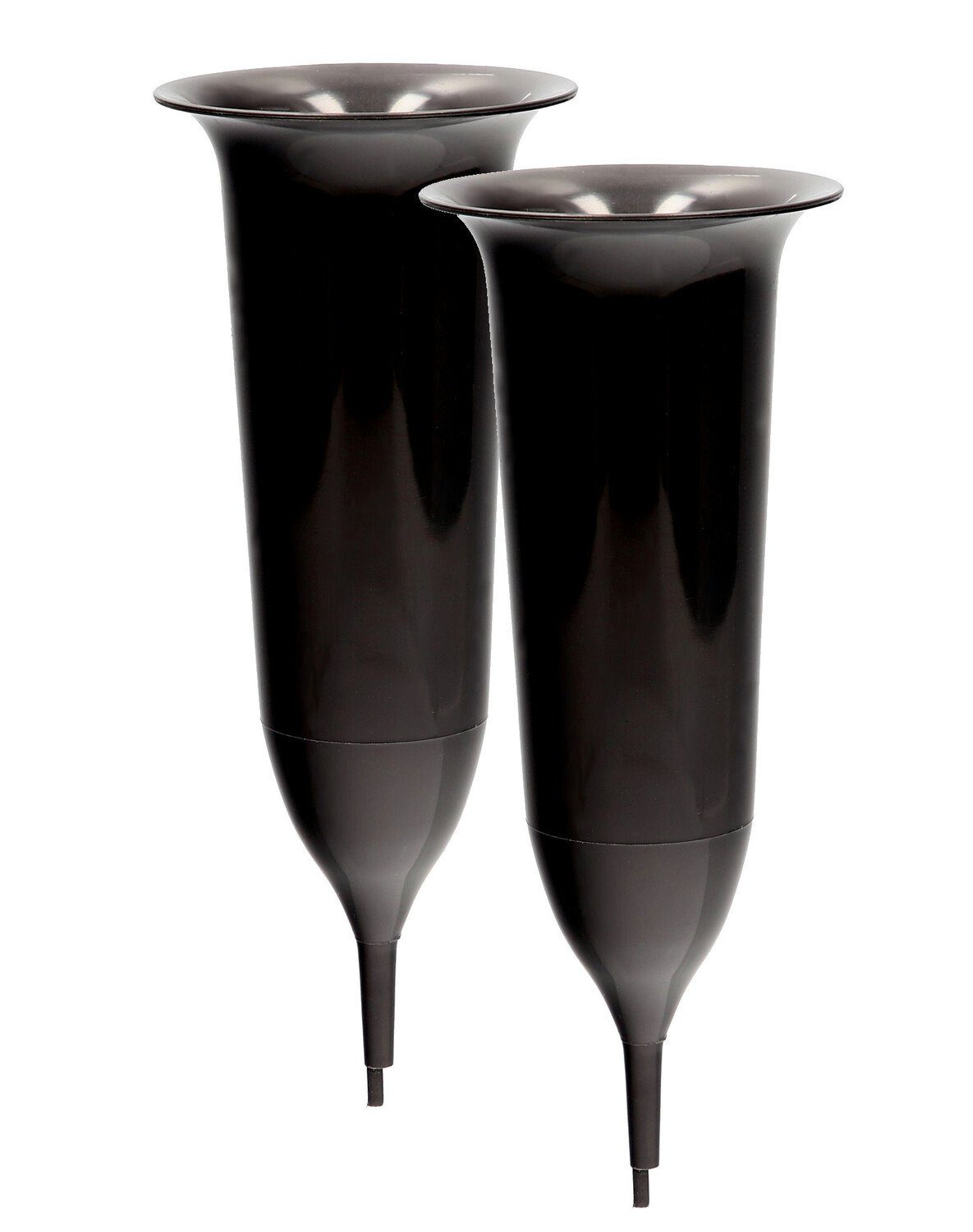 VonBueren Dekovase VonBueren Grabvase black mit Erdstab 25 x 9,9 cm (2 St) günstig online kaufen