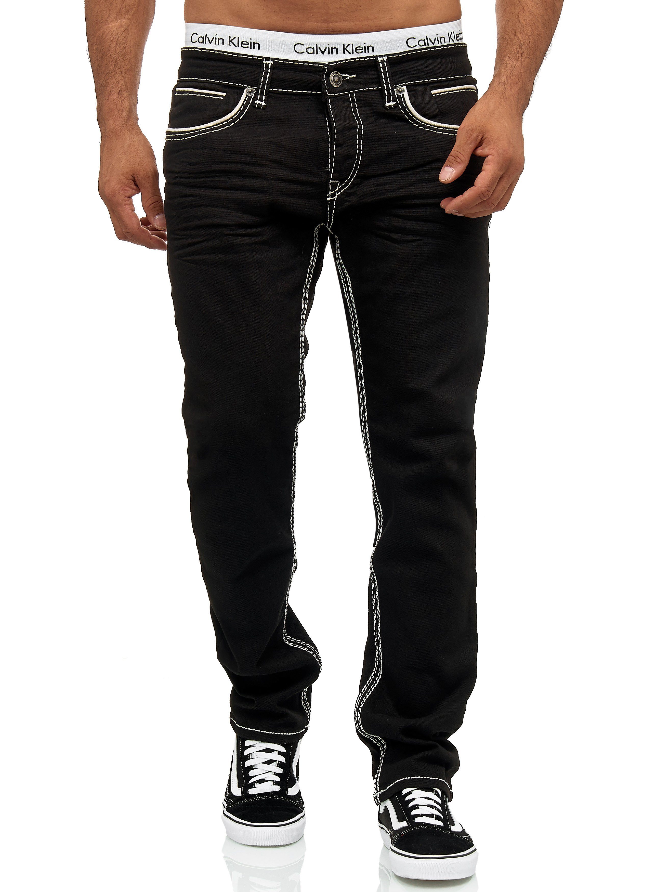 OneRedox Straight-Jeans J-5180C (Jeanshose Designerjeans Bootcut, 1-tlg) Freizeit Business Casual | Straight-Fit Jeans