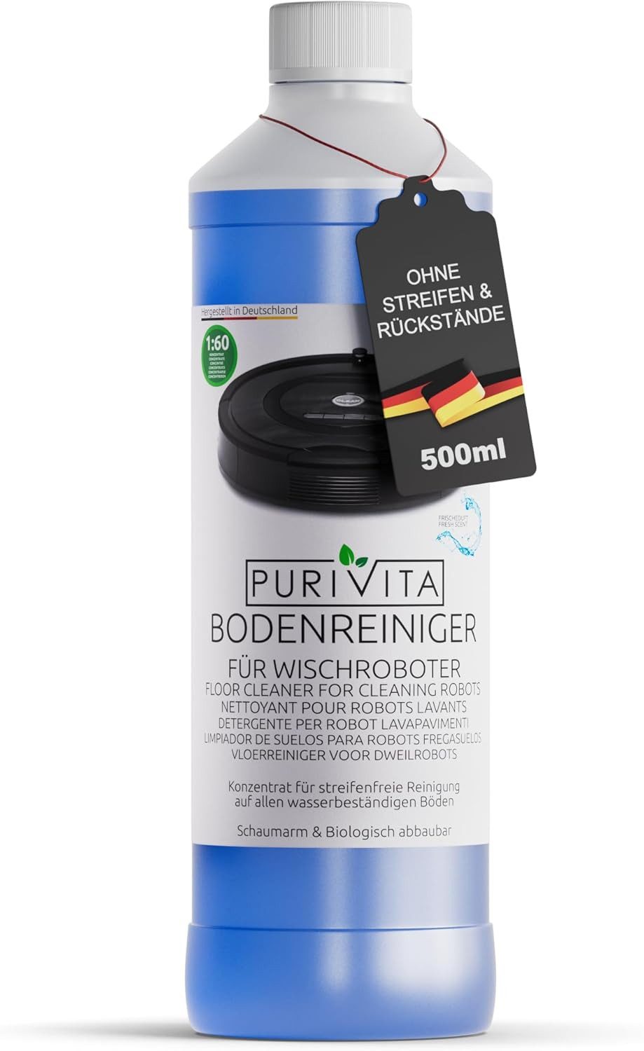 Purivita PURIVITA - Bodenreiniger Wischroboter - 1000ml Fussbodenreiniger