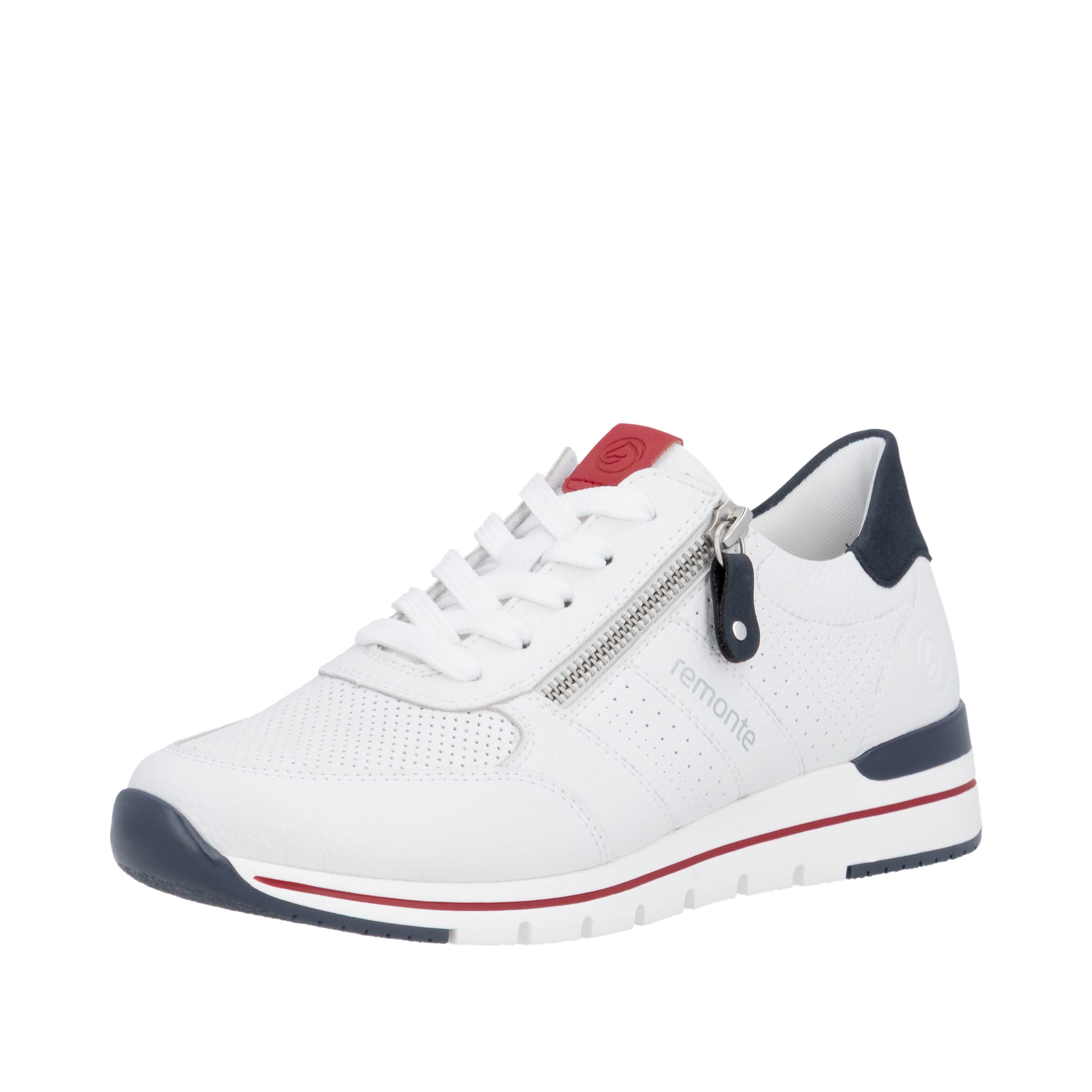 Remonte Keilsneaker mit gepolstertem Fußbett, Freizeitschuh, Halbschuh, Schnürschuh