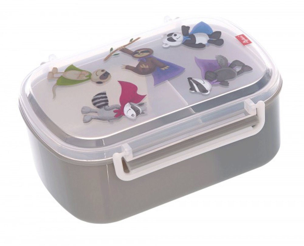 Isolierflasche Kindergeschirr-Set Bärbel Lunchbox, teilig, Knete mit Edelstahl Geschirrset Steinnacher Helden 3