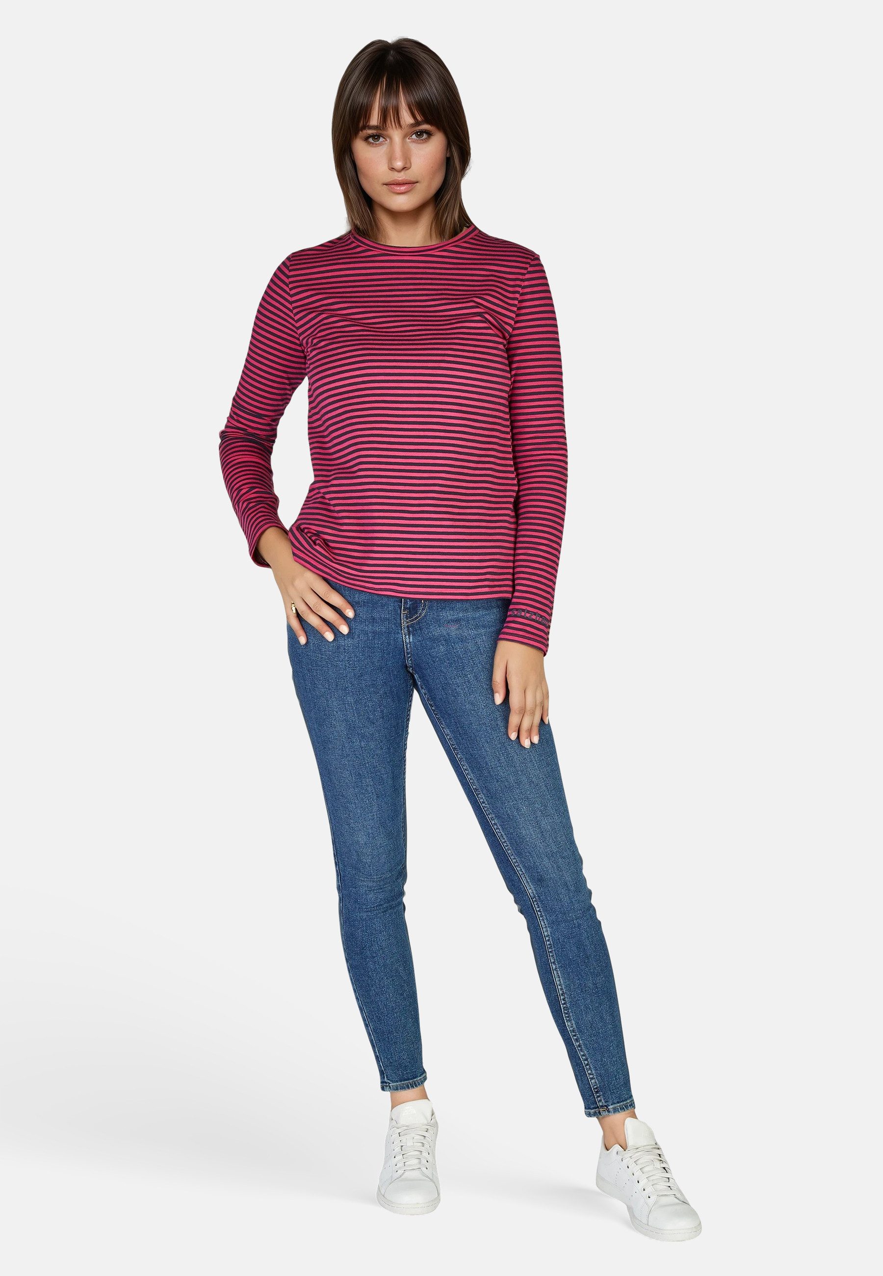 salzhaut Longsleeve VOSS Damen normale Passform, Relaxed-Fit bequemes Langa günstig online kaufen