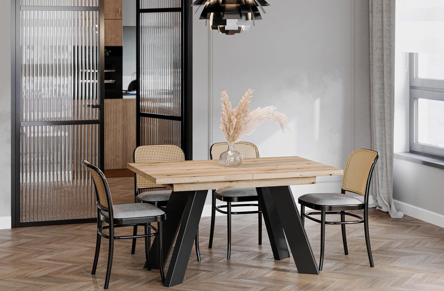 Endo-Moebel Esstisch Como Esstisch 130–210cm ausziehbar für 8 Personen, Tis günstig online kaufen