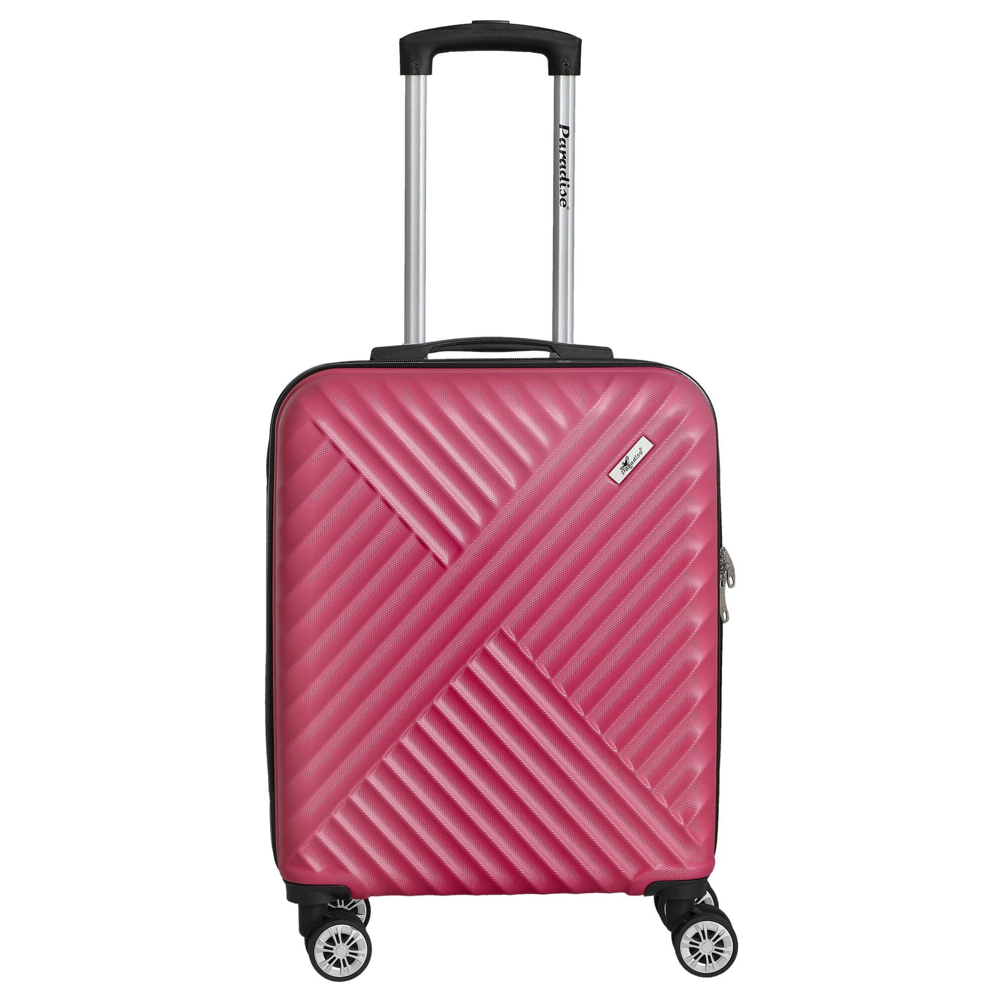 CHECK.IN® Handgepäck-Trolley Kingston - 4-Rollen-Kabinentrolley 55 cm (pink), 4 Rollen Rollen