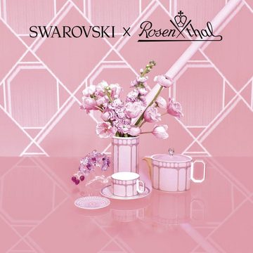 Rosenthal Frühstücksteller x Swarovski Teller flach Signum Rose (10cm)