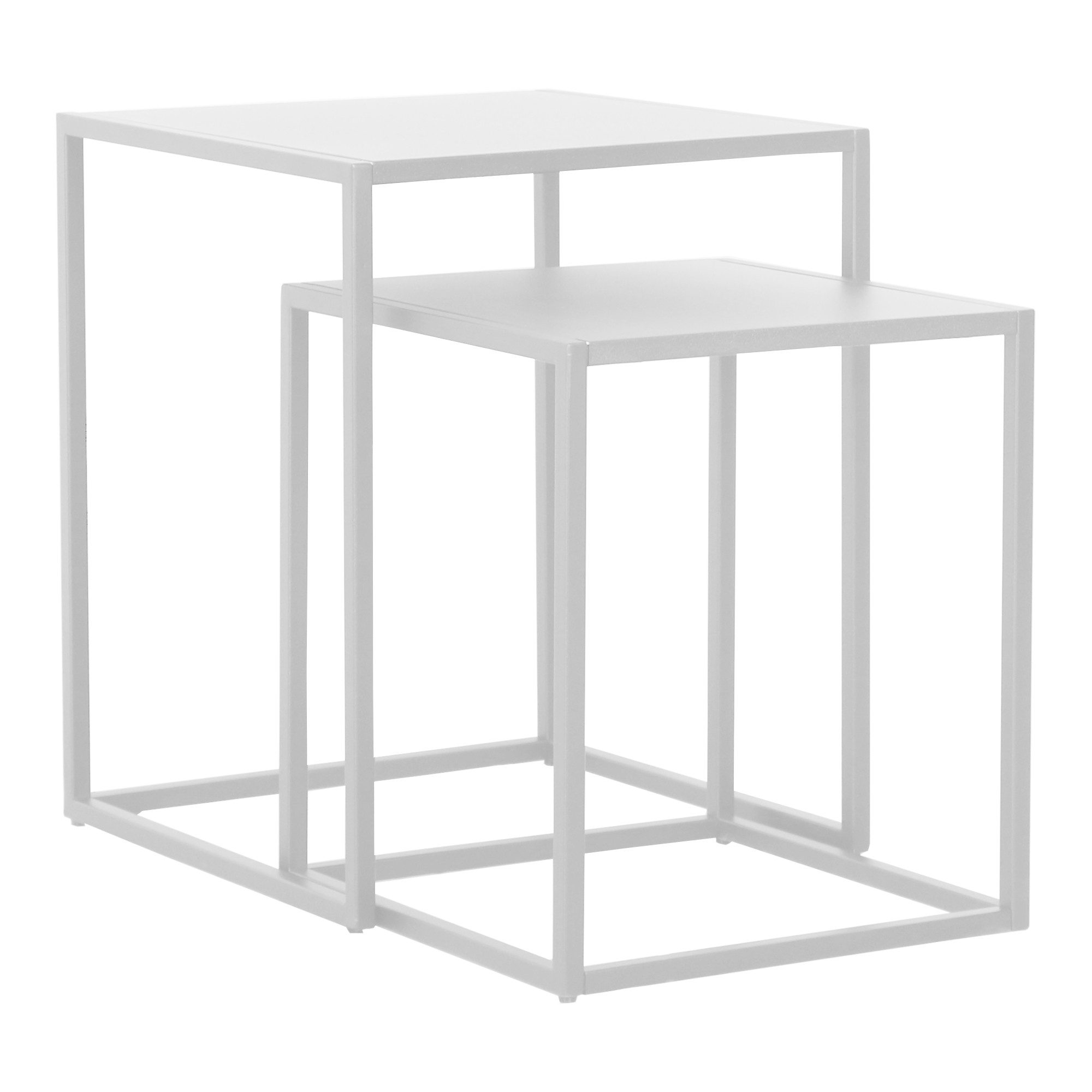 en.casa Beistelltisch (2er Set), »Vejen« Stahl günstig online kaufen